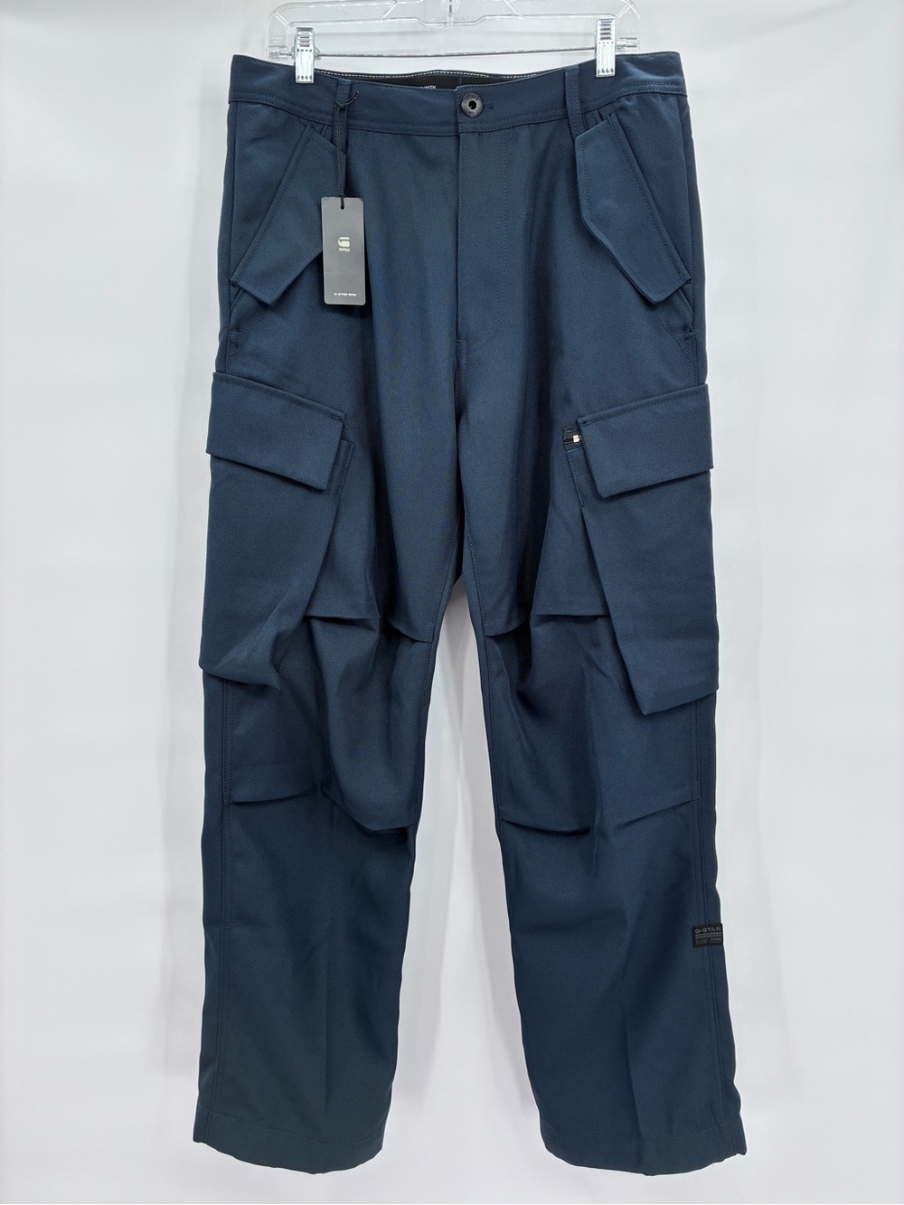 G-Star R-3N Regular Straight Cargo Utility Pants Sergeant Twill Blue 33x31 NWT